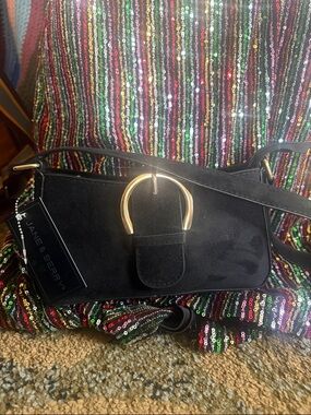 Jane & Berry Suede NWT black purse